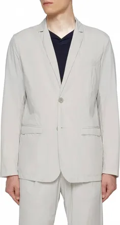 Herno Plain Single-Breasted Blazer In Ice