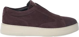 Baldinini Schoenen, Heren, Rood, 44 EU, Leer, Suede Slip-On
