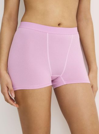 Miiyu Womens Fine ribbing high-waist boxer brief TENCEL TM modal