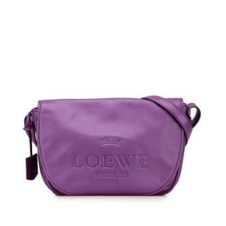 Loewe Purple Leather Heritage Crossbody