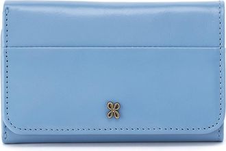 Hobo Jill Leather Trifold Wallet in Faded Denim at Nordstrom