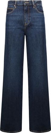 Frame Denim Blue Flared High-Rise Jeans