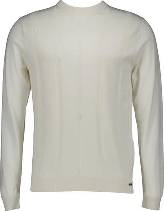 Gentiluomo Round Neck Ls Truien - Heren - Ronde hals truien - Wit - L - Truien & Vesten