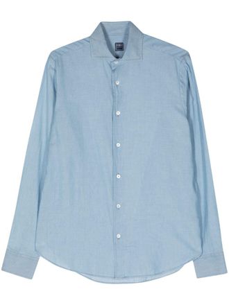 Fedeli Camicia con colletto classico - Blu