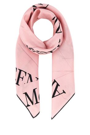 Alexander McQueen Pink Silk Scarf