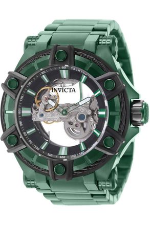 Invicta Bolt 50784 Herenhorloge - Automatisch Uurwerk - Roestvrij Staal met Zwarte Wijzerplaat - 52 mm