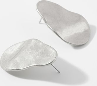 Simons Womens Large brushed earrings