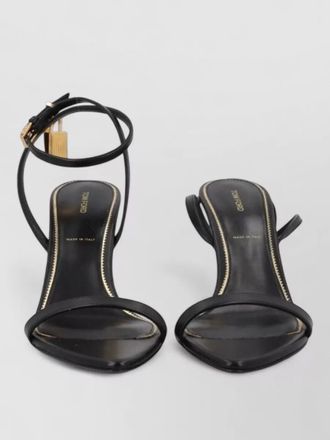 Tom Ford leather padlock ankle-strap pumps