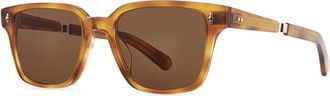 Garrett Leight ROLAND S SAFT-WG/SFMO Mens Sunglasses Tortoiseshell Size 52