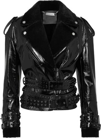 Philipp Plein Dames, Jassen, Zwart, Maat: XS Leer