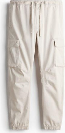 H&M Slim-fit Cargo Pants in Light Beige at Nordstrom, Size Xx-Large