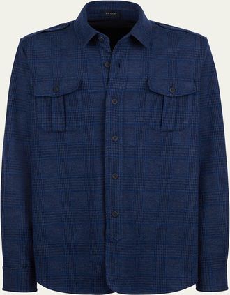 Sease Mens Check Shirt Jacket