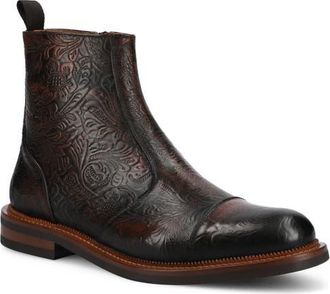 Taft Mens Lewis Side-zip Boot in Brown Floral at Nordstrom, Size 11.5