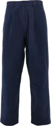 For&eacute;t Writer Relaxed Fit Pants - Heren - Straight fit broeken - Blauw - W33 - Wol - Broeken