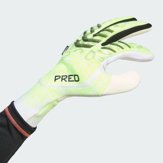 adidas adidas Performance Unisex Predator Pro Fingersave Goalkeeper Gloves - Green - Size 7 (Gloves)