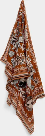 Inou&iuml; Editions Womens Neptune 100% cotton lightweight scarf