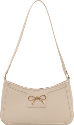 Generic Womens Vintage Crossbody Bag with Bow Detail, PU Shoulder Bag with Zipper Closure, Durable and Versatile, Applies to Weekend Outings and Casual Coffee