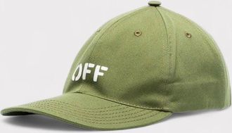 Off-white Mens Off-White Stamp Logo Military Green Cap - Tan - Size: O/S