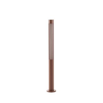 Lindby L&aacute;mpara led para exterior de aluminio marr&oacute;n