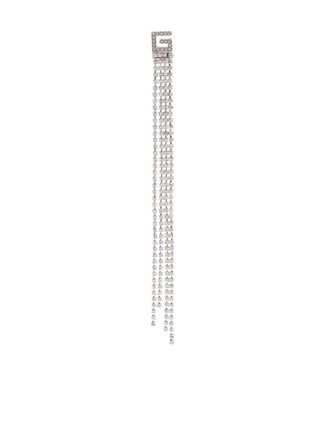 Gucci crystal-fringe drop earrings - Silver