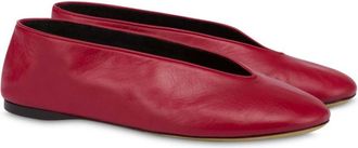 Moschino Leren ballerinas - Rood