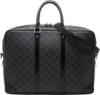 Louis Vuitton Pre-owned Vintage Aktetas - Heren - Vintage Handtas - Grijs - ONE Size - Leer - Vintage