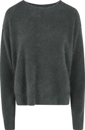 C.T. Plage Ronde trui met lange mouwen - Dames - Truien - Groen - Maat: M