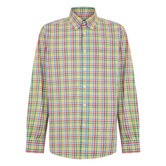 Paul & Shark Long Sleeve Checkered Shirt - male - Paul & Shark - Casual Shirts - Multicolor - 5XL - Shirts