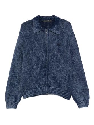 Daily Paper Clothing zip-up cardigan - men - Cotton - M - Blue