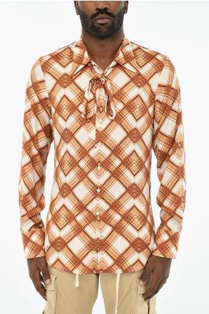 Dsquared2 Printed Tie Neck Shirt size 50