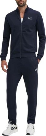 Emporio Armani Trainingspak - Heren - Trainingspakken - Blauw - M - Katoen - Fitness