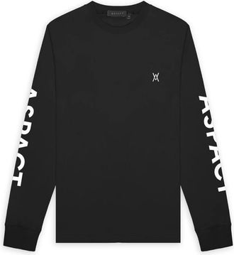 Aspact Horizon LS Tee - Heren - Tops - Zwart - Maat: L