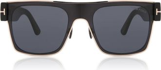 Tom Ford FT1073 EDWIN 01A Mens Sunglasses Black Size 54