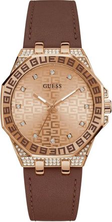 Guess Heren, Accessoires, Bruin, Maat: ONE Size Leer
