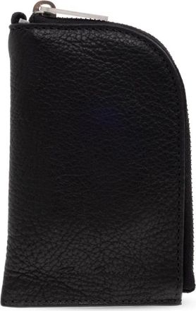 Rick Owens Wallets & Cardholders, unisex, Black, Size: ONE SIZE Leather Wallet with Keychain