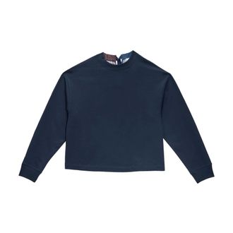 Paul Smith Sweatshirts, female, Blue, M, Felpa Stampa Foulard