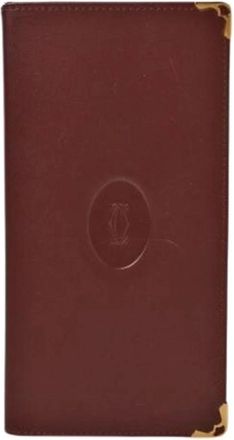 Cartier Pre-owned Must Long Wallet (bi-fold) - Dames - Vintage Accessoires - Rood - ONE Size - Leer - Vintage