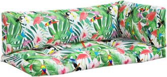 vidaXL Cojines Para Pal&eacute;s 3 Piezas Tela Oxford Multicolor Vidaxl