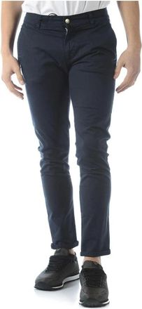 Daniele Alessandrini Jeans - Heren - Chinos - Blauw - W28 - Katoen - Broeken