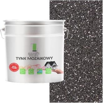 OEM Enlucido De Mosaico De Resina Negro Con Blanco Clase 1 Resistente A Las Heladas 7 Kg