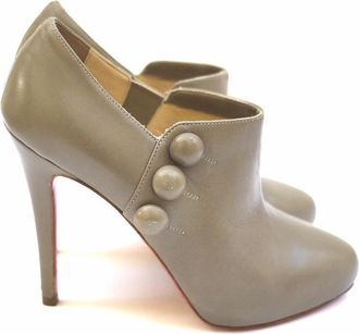 Christian Louboutin Cest Moi Nappa Leather Ankle Boots Size 38