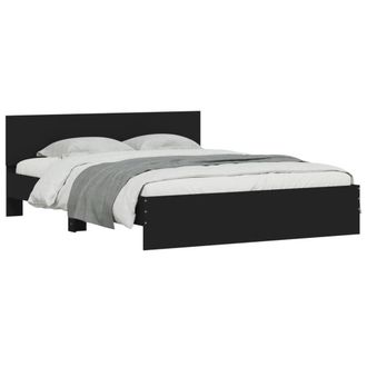 Berkfield Home Durable Bed Frame without Mattress Black 150x200 cm King Size