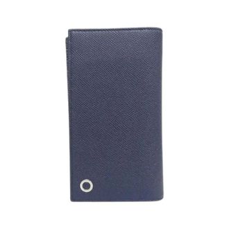 Bulgari Pre-owned Wallets, male, Blue, Size: ONE SIZE Pre-owned Bvlgari Bvlgari MAN Calf Long Bifold Wallet