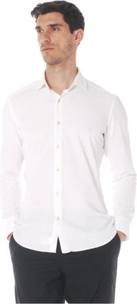 Caliban Camicia in tessuto tecnico no stiro - Heren - Casual Overhemden - Wit - 2XL - Overhemden