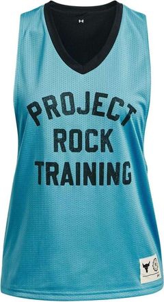 Under Armour (WMNS) Under Armour Project Rock Penny Mesh Reversible Tank Teal 1377459-433
