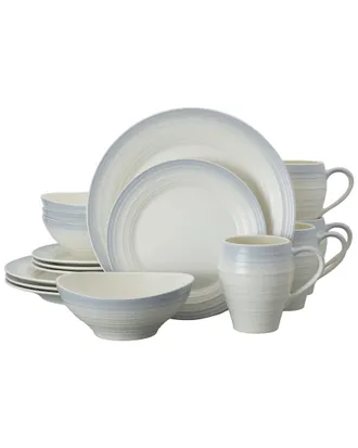 Mikasa Swirl 16Pc Dinnerware Set, Service For 4