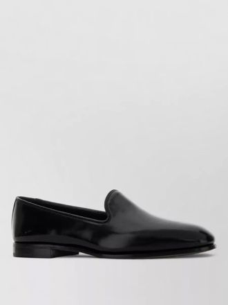 Churchs leather reign loafers round toe design