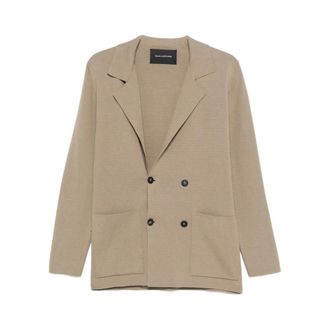 Tagliatore Blazers, male, Brown, Size: M Double-breasted Blazer