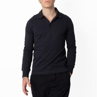 Burberry Logo-Embroidered Cotton Polo Shirt, Size Small