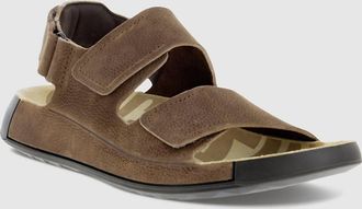 Ecco Mens Cozmo 3 Band Sandals In Cocoa